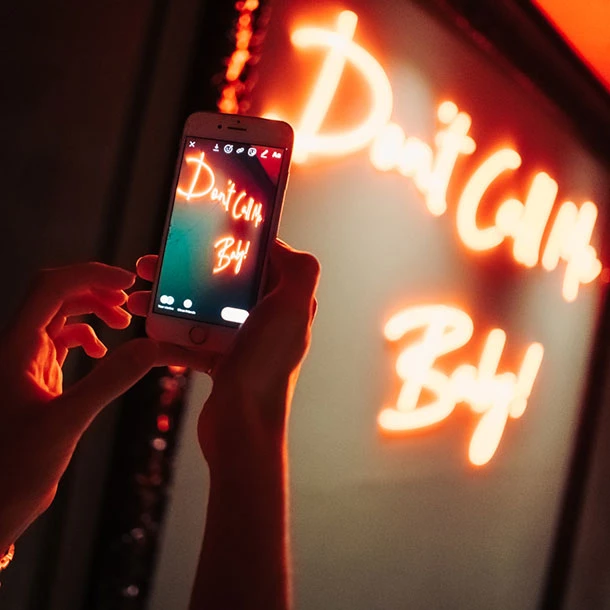 Baby Q Dubai Neon Lights